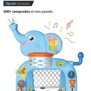 Interactive Blue Elephant Activity Center